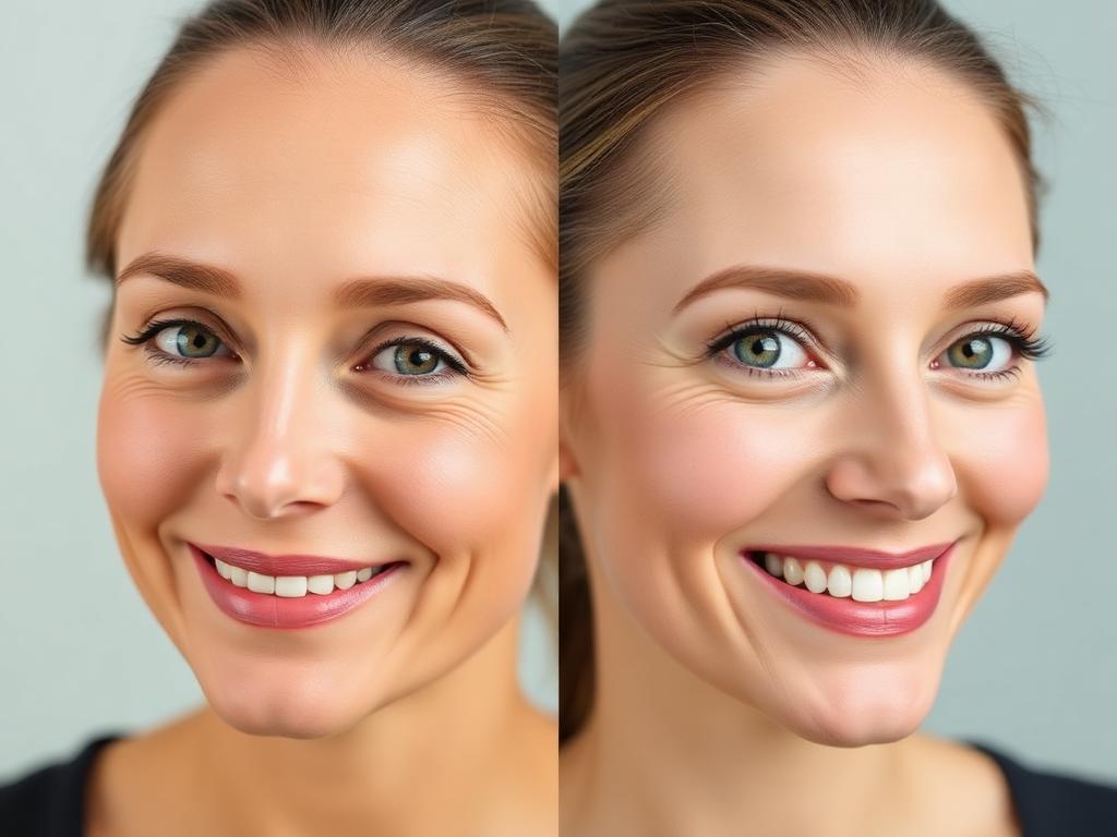 Antes y después: Luminosidad y firmeza